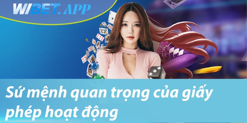 Sứ mệnh quan trọng của giấy phép hoạt động